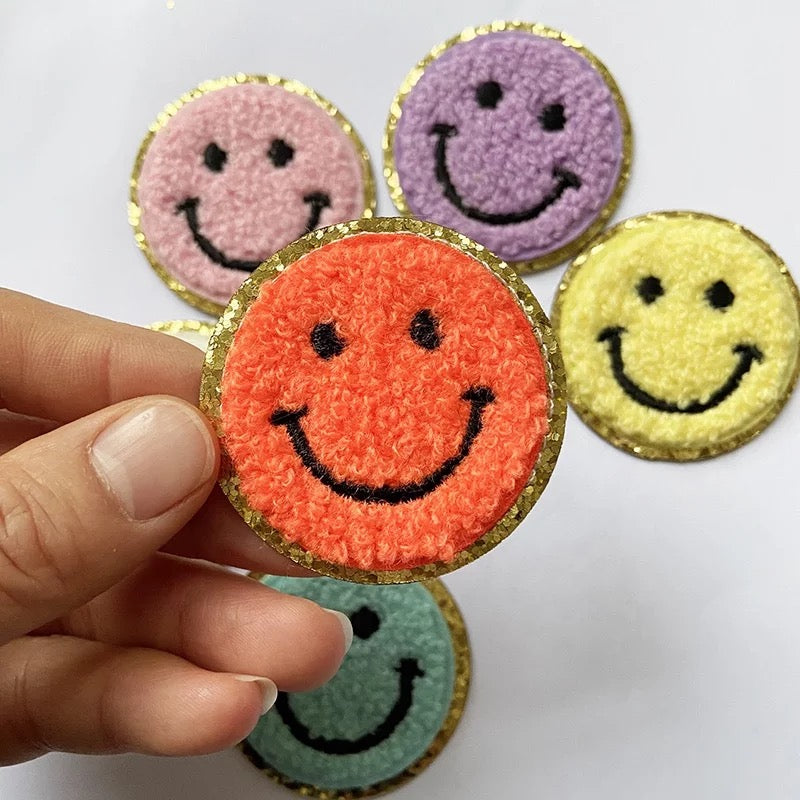 Smiley Face Self Adhesive Patch- Assorted Colors – Peace Love Fashion  Wholesale